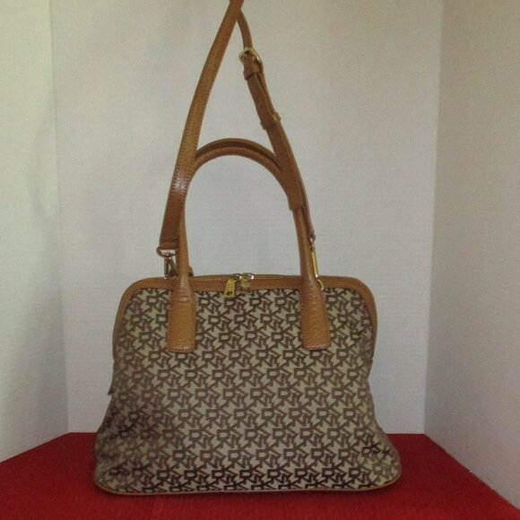 DKNY Large Monogram Satchel - Picture 6 of 16